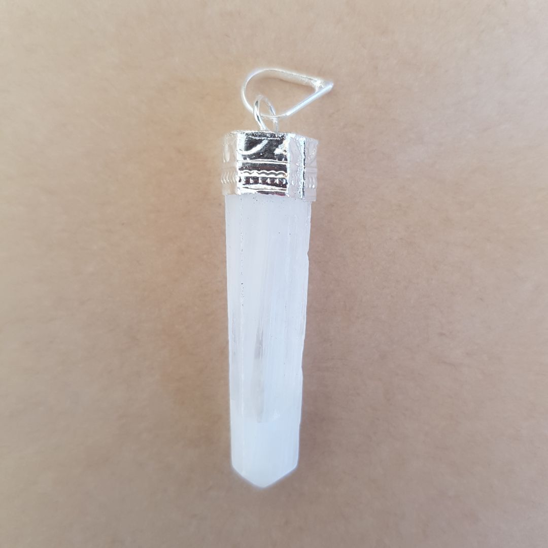 Selenite - Cap Point Pendant Selenite - Cap Point Pendant
